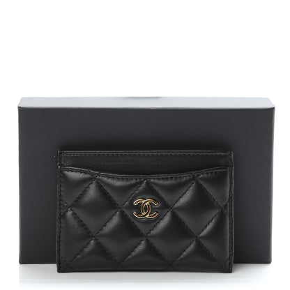 Chanel Lambskin Quilted Card Holder Black 9 of 9
