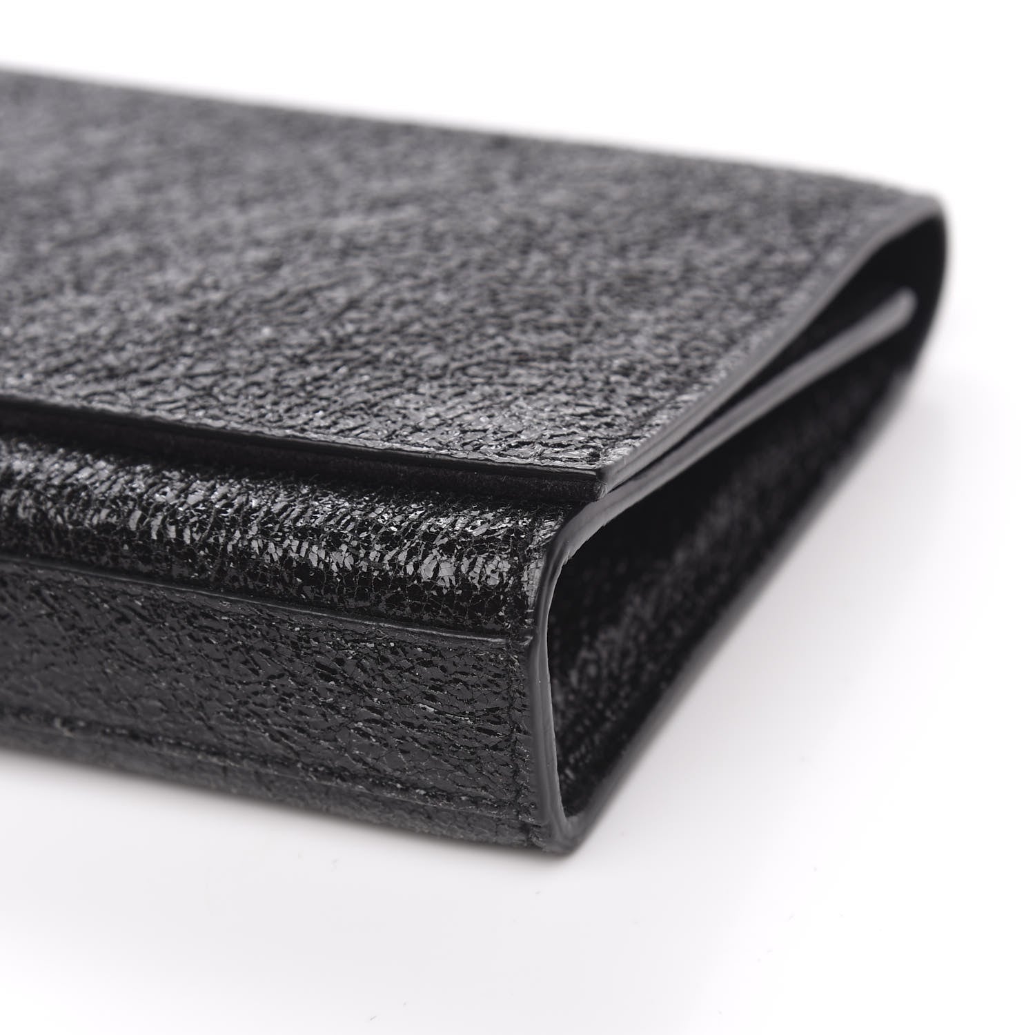 Saint Laurent Glitter Classic Monogram Cassandre Tassel Clutch Black 8 of 10