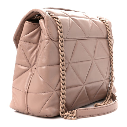 Prada Nappa Triangle Stitched Large Spectrum Bag Cipria 3 of 10