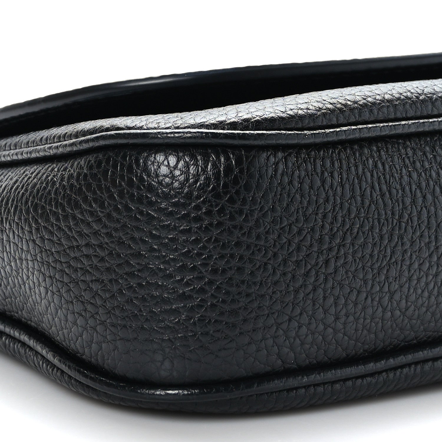 Gucci Pebbled Calfskin Medium Soho Flap Crossbody Black 5 of 9
