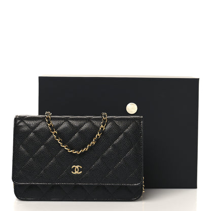 Chanel Caviar Quilted Wallet on Chain WOC Black 11 of 11