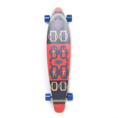 Hermes Maple Wood Boucleries Modernes Long Board Skateboard 1 of 8