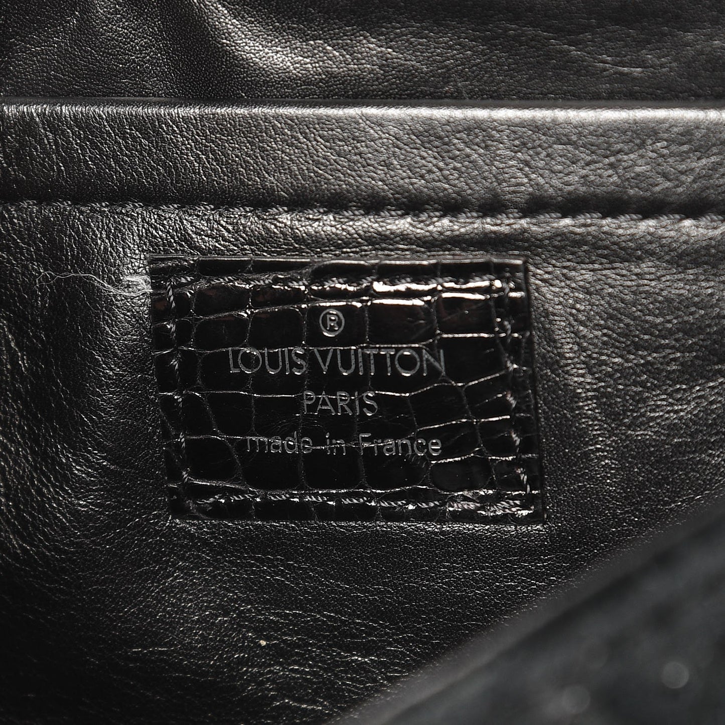 Monogram Velours Alligator Irvine Black