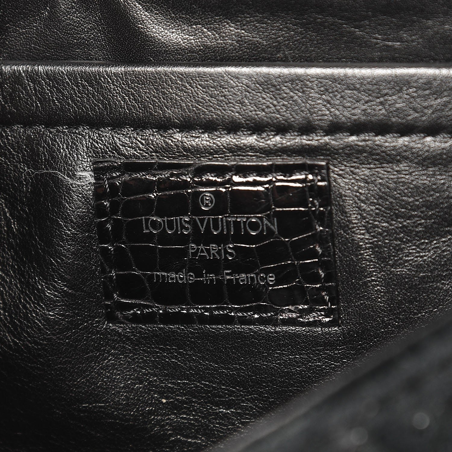 Louis Vuitton Monogram Velours Alligator Irvine Black 6 of 7