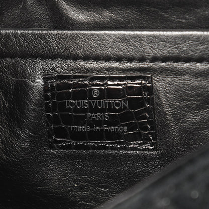 Louis Vuitton Monogram Velours Alligator Irvine Black 6 of 7