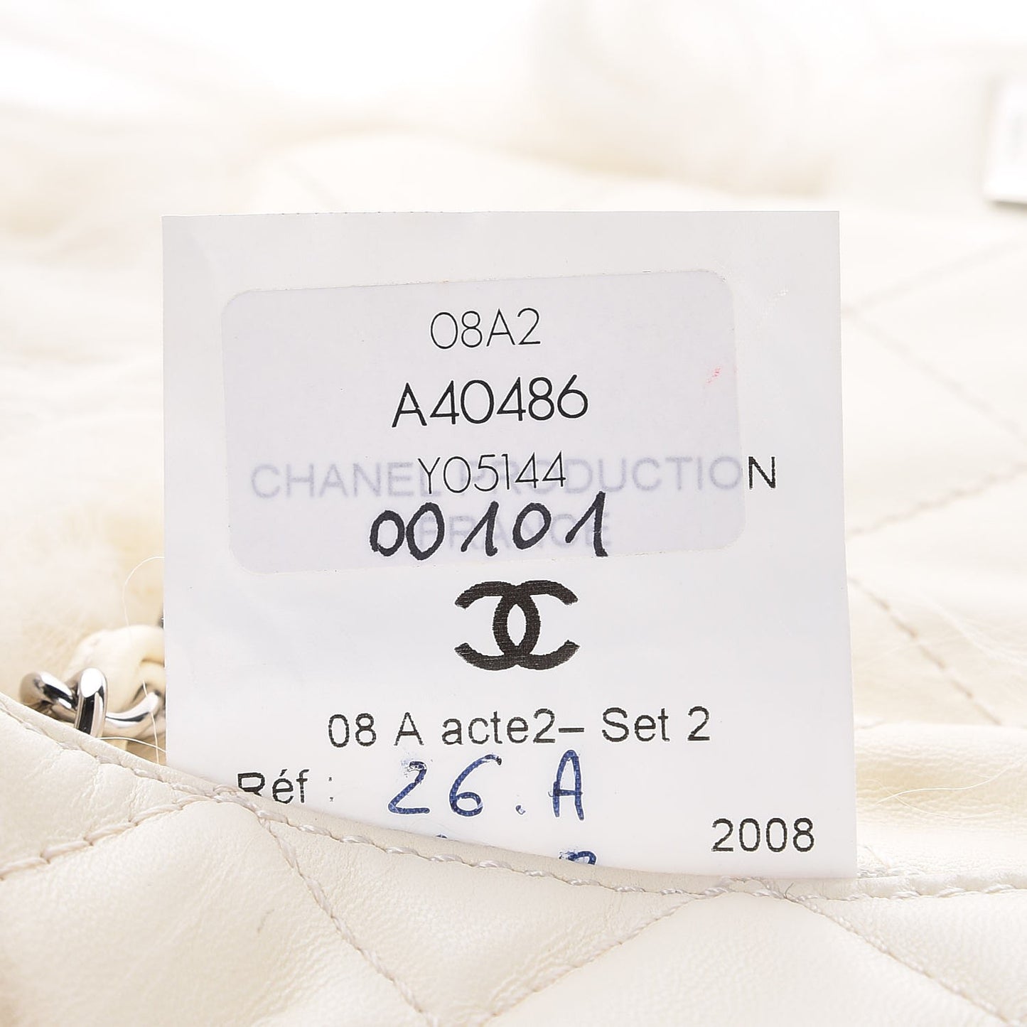Lambskin Quilted Goat Fur Mini Tibet Square Flap White