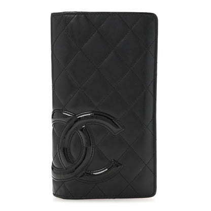 Chanel Calfskin Quilted Cambon Yen Wallet Black 1 of 12
