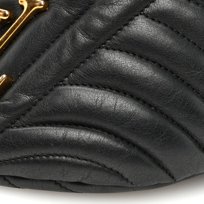 Louis Vuitton Calfskin Quilted New Wave Bumbag Black 9 of 10