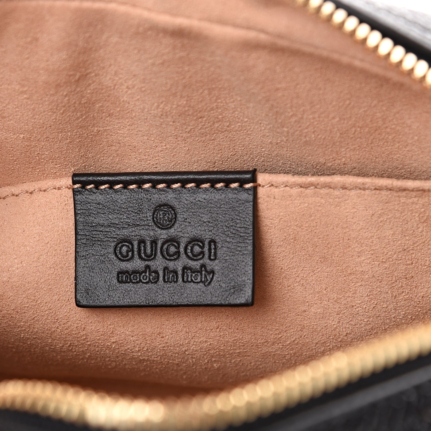 Suede Small Ophidia Belt Bag 65 26 Nocciola Black