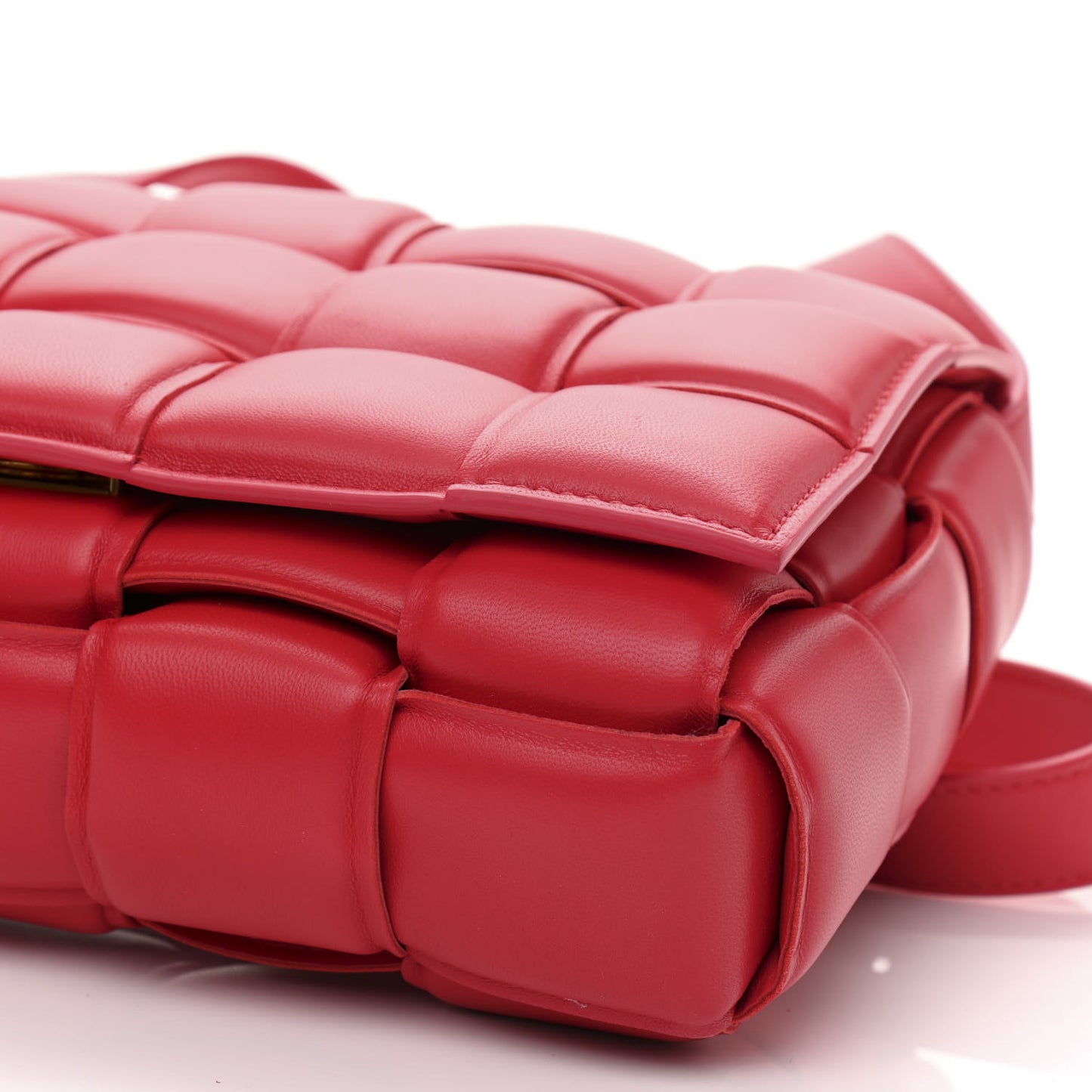 Nappa Maxi Intreccio Padded Cassette Crossbody Bag Firework