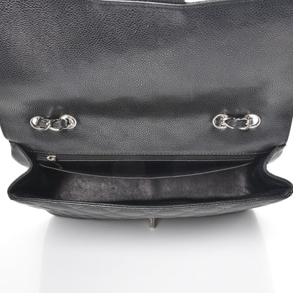 Chanel Caviar Quilted Jumbo Single Flap Black 6 of 8