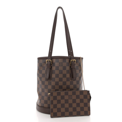 Louis Vuitton Damier Ebene Marais Bucket 23 3 of 12