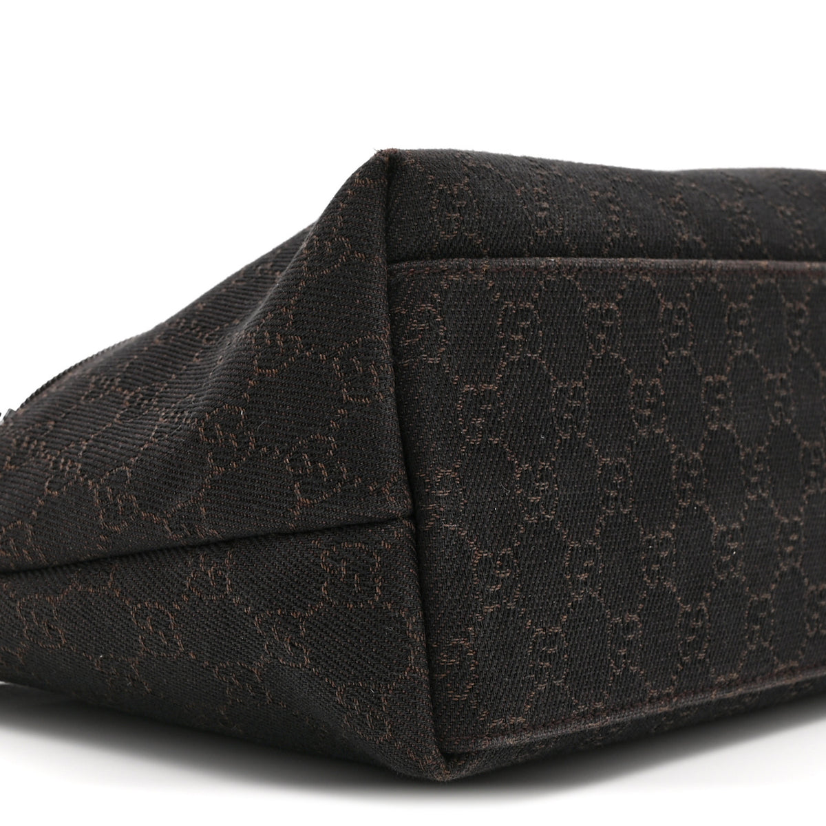Denim Monogram Small Hobo Dark Brown