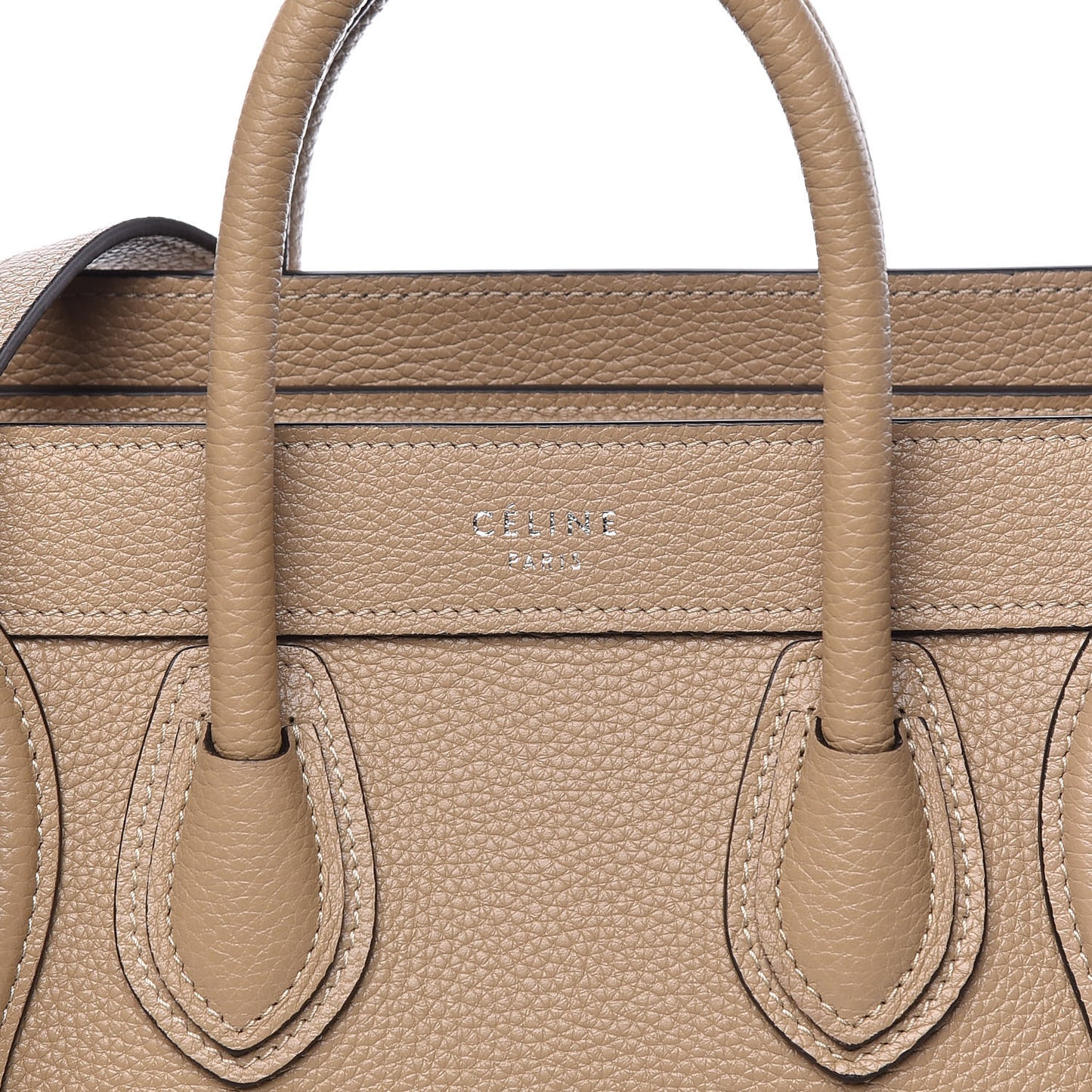 Drummed Calfskin Nano Luggage Dune