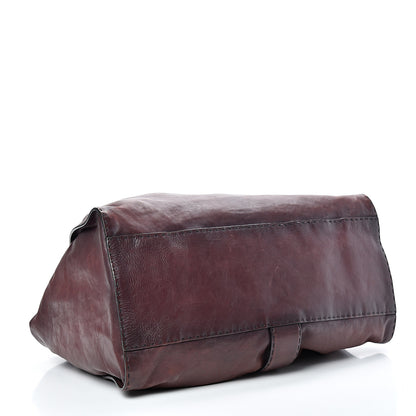 Gucci Calfskin Large Soft Stirrup Shoulder Bag Burgundy 3 of 17