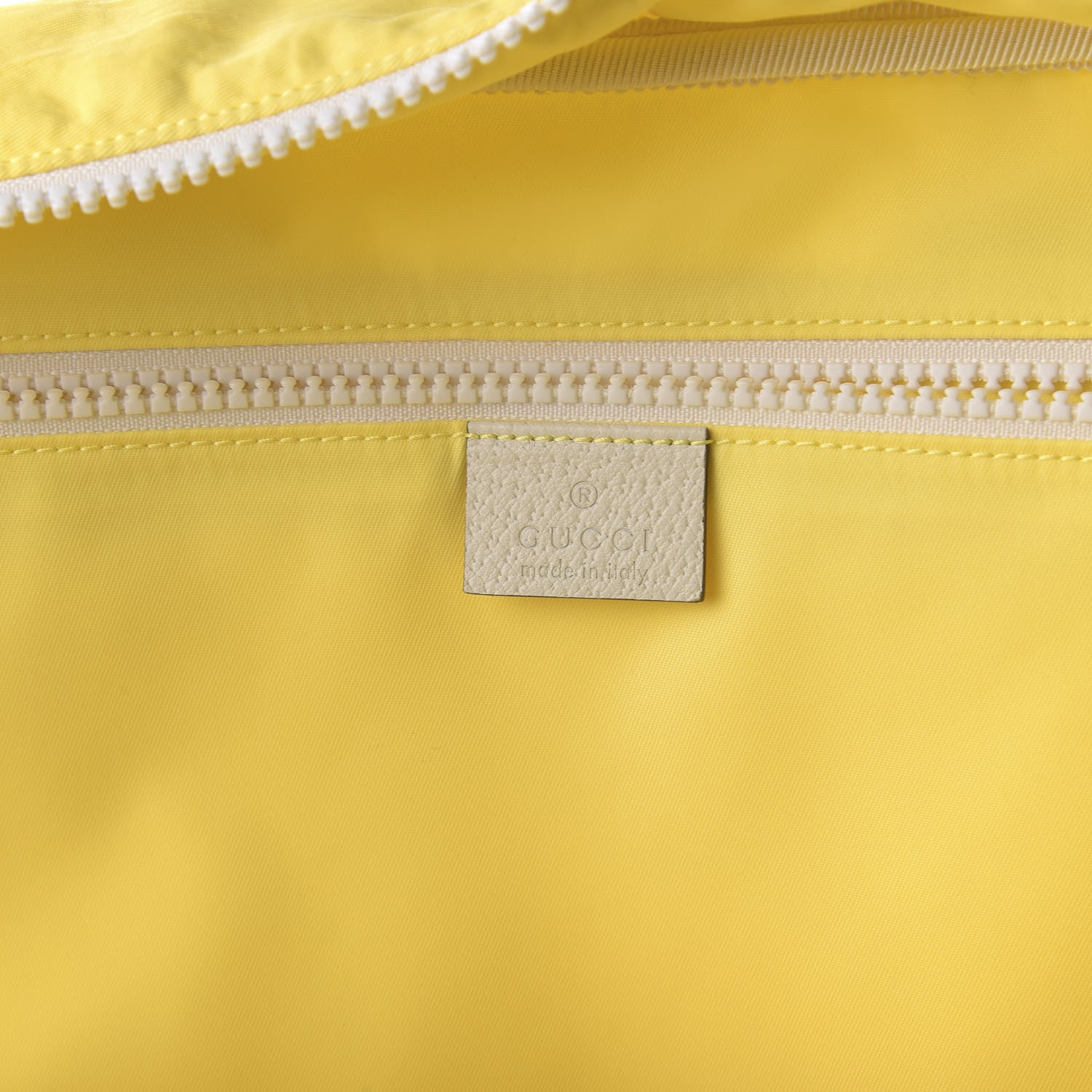 Gucci Nylon Twill Blind For Love Interlocking G Backpack Pastel Yellow Multicolor 7 of 9