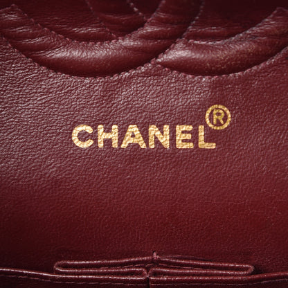 Chanel Lambskin Quilted Medium Double Flap Black 7 of 9