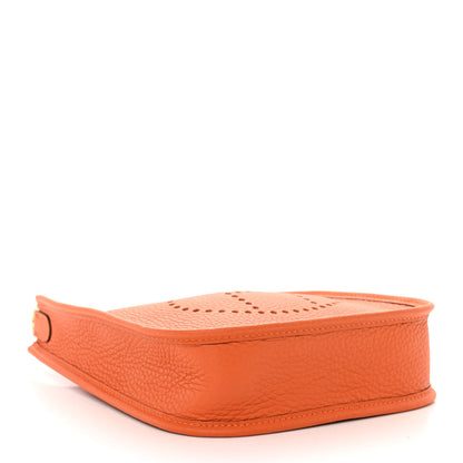 Hermes Taurillon Clemence Evelyne TPM Orange 5 of 11