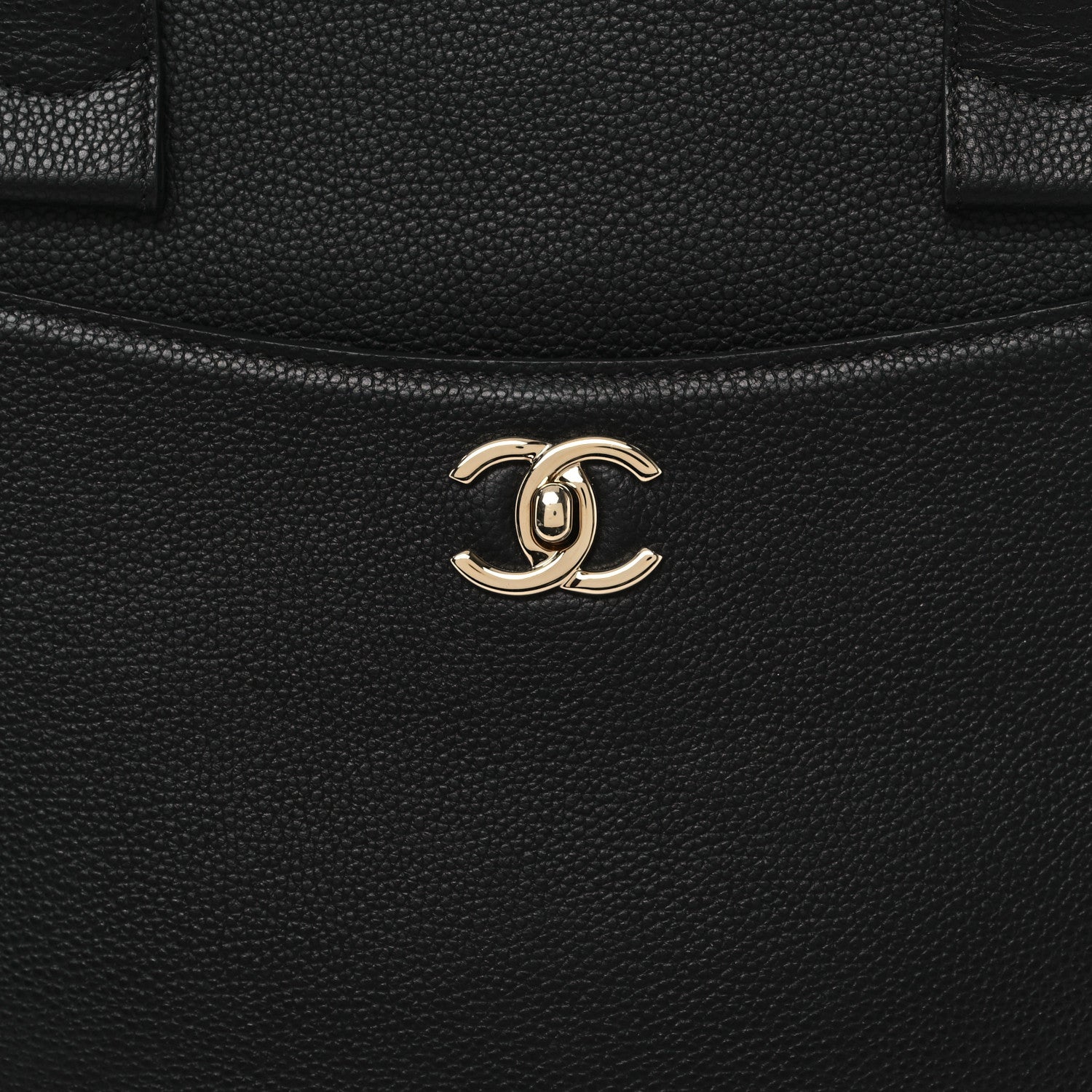 Chanel Grained Calfskin Large Neo Executive Shopper Tote Black Black 8 of 10