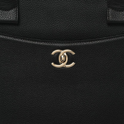Chanel Grained Calfskin Large Neo Executive Shopper Tote Black Black 8 of 10