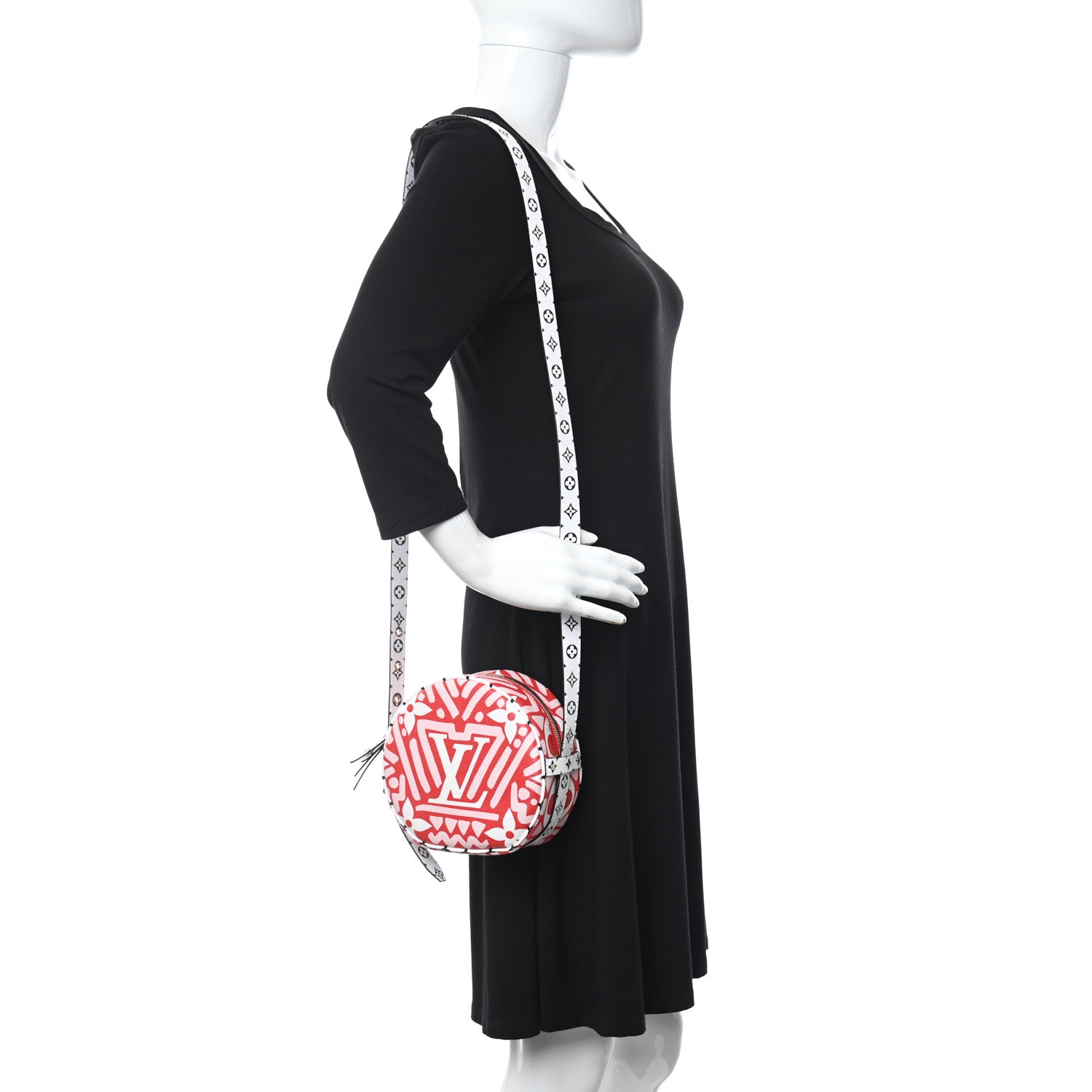 Louis Vuitton Monogram Giant Crafty Boite Chapeau Souple PM Rouge Rose Creme 2 of 8