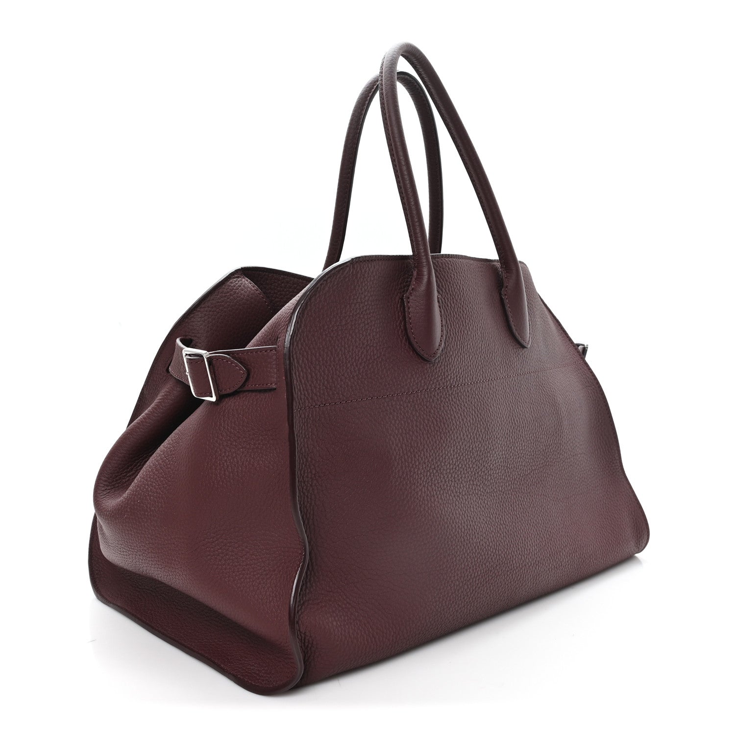 The Row Matte Grained Calfskin Soft Margaux 15 Burgundy 3 of 9