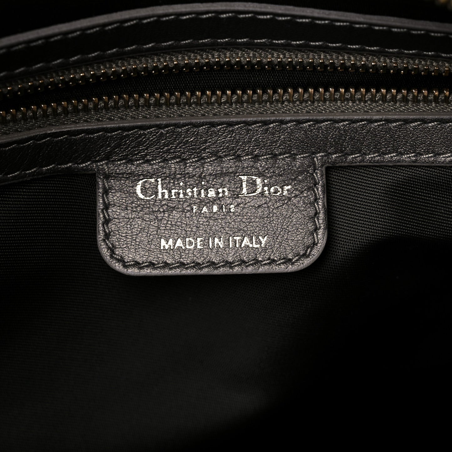 Coated Canvas Cannage Large Dior Soft Shopping Tote Grey