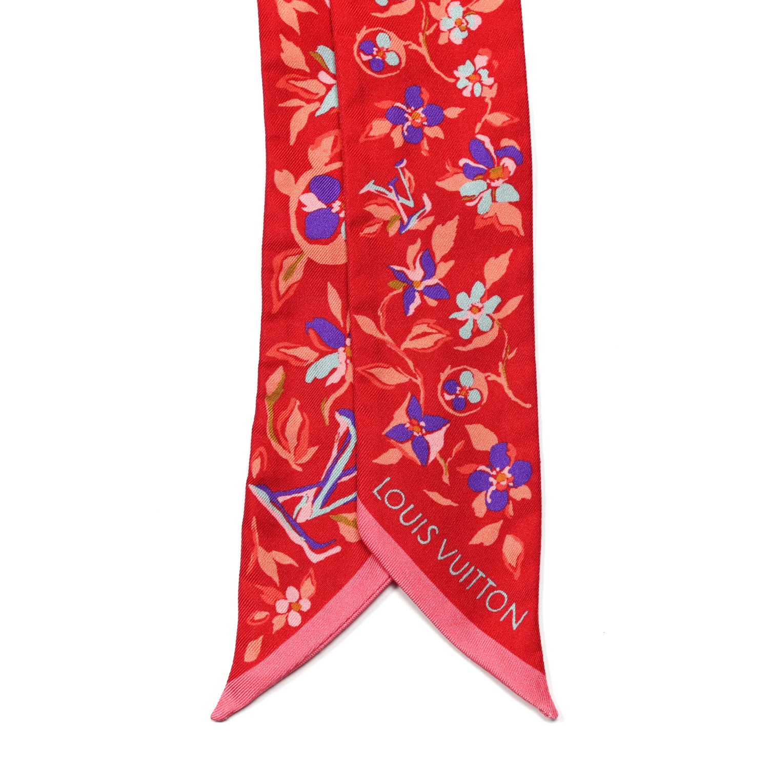 Louis Vuitton Silk Monogram Floral BB Bandeau Coquelicot 2 of 3