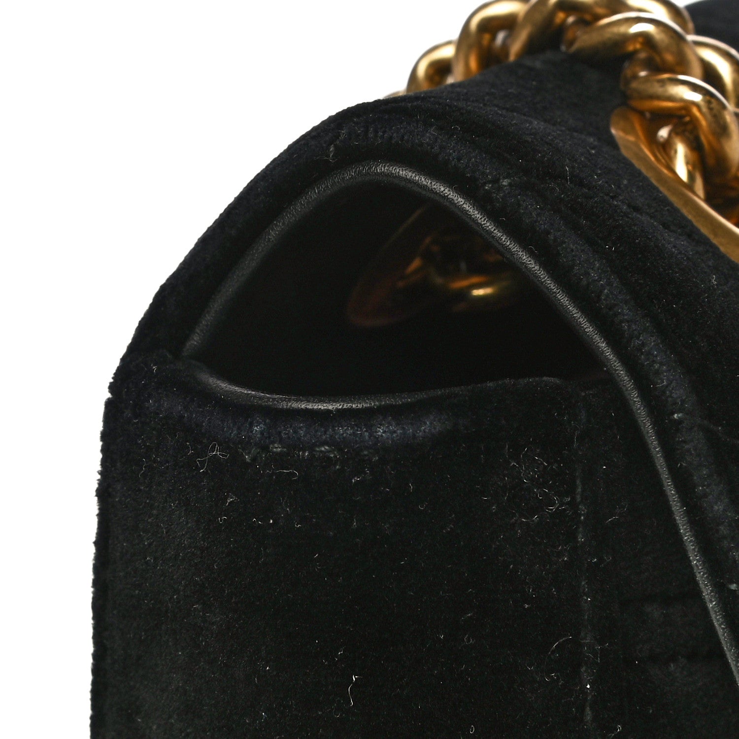 Gucci Velvet Matelasse Mini GG Marmont Shoulder Bag Black 22 of 23