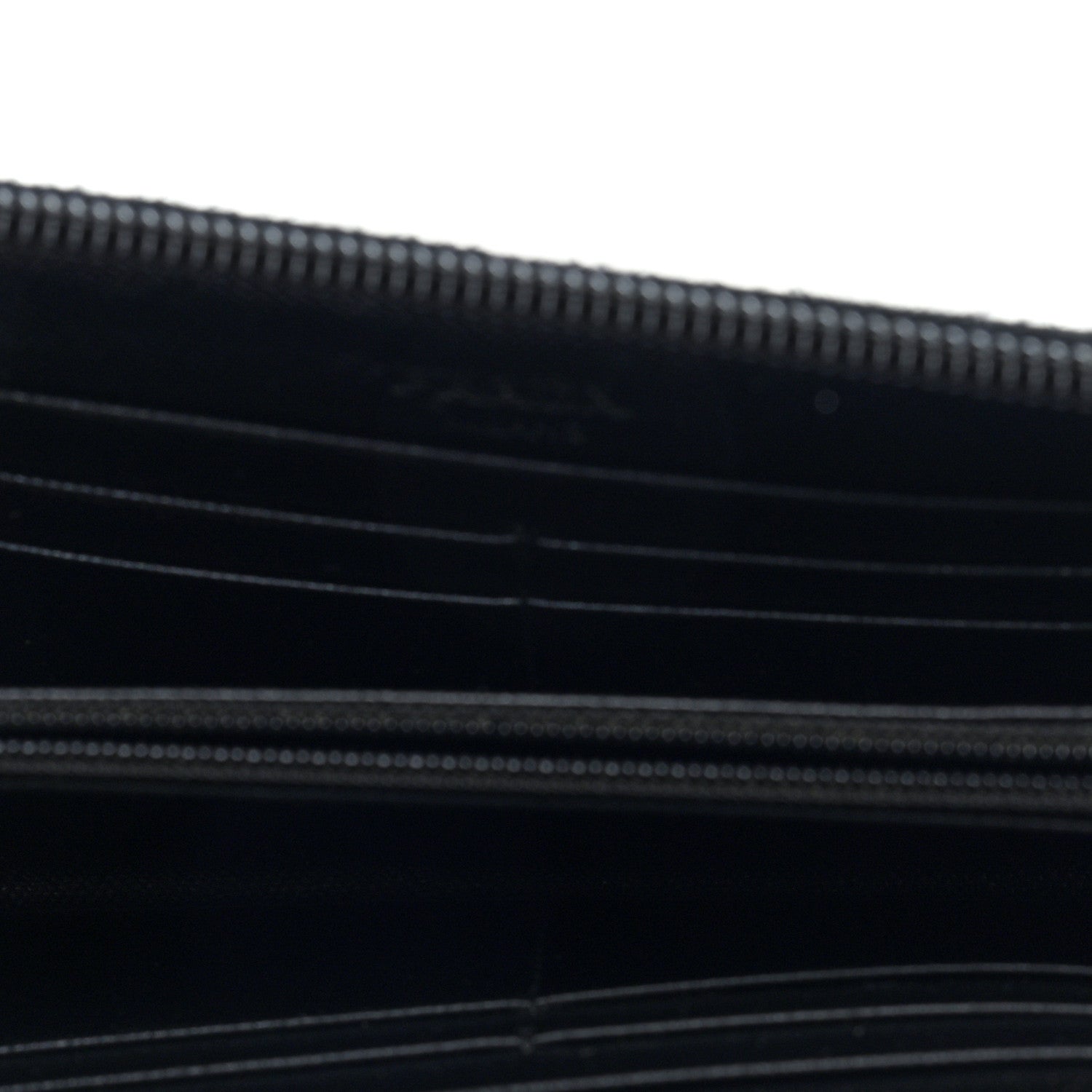 Prada Tessuto Nylon Zip Around Wallet Black 4 of 6