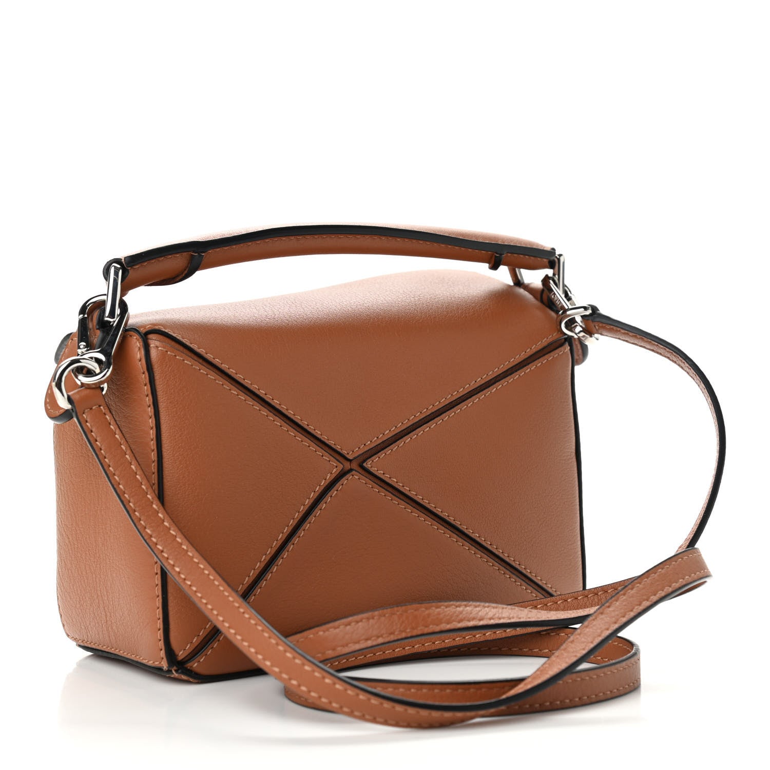 Loewe Calfskin Mini Puzzle Bag Tan 3 of 9