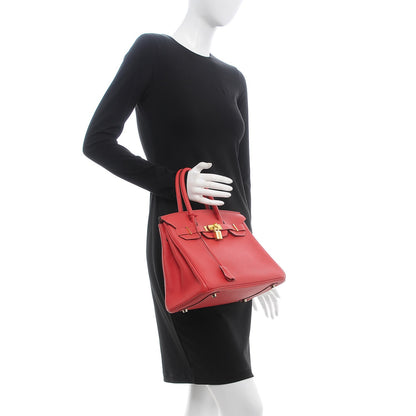 Hermes Togo Birkin 30 Rouge Pivoine 2 of 37