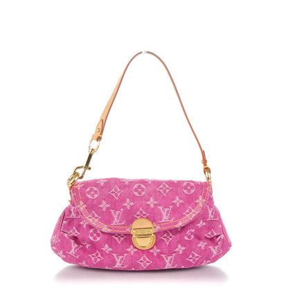 Louis Vuitton Monogram Denim Mini Pleaty Fuchsia 1 of 7