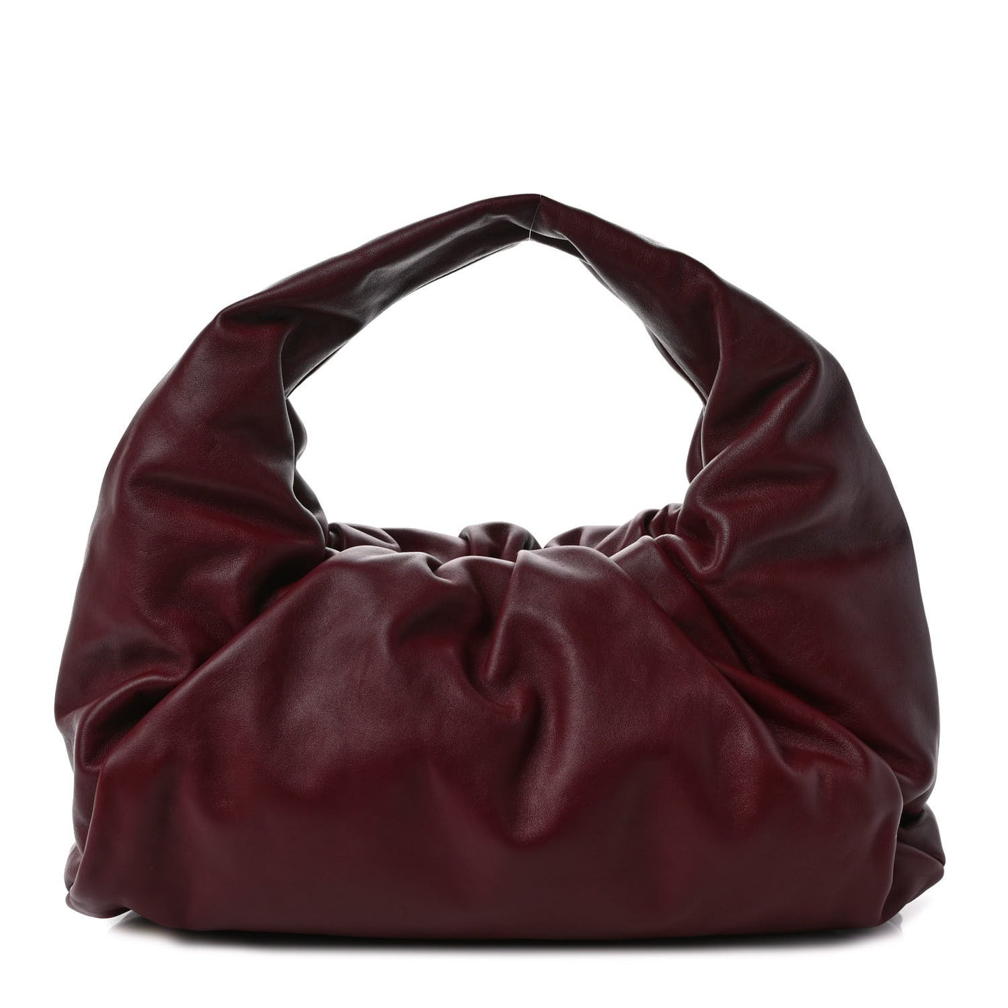 Smooth Butter Calfskin Small The Shoulder Pouch Dark Red