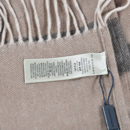 Burberry Merino Wool Cashmere Collette Smoked Check Cape Scarf Scarf Trench 4 of 5