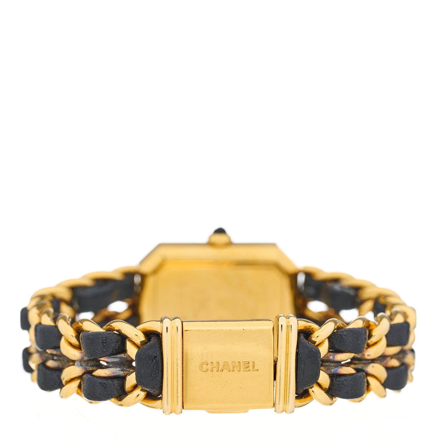 Chanel Stainless Steel Lambskin 20mm Chain Premiere Quartz Watch Gold M 3 of 4