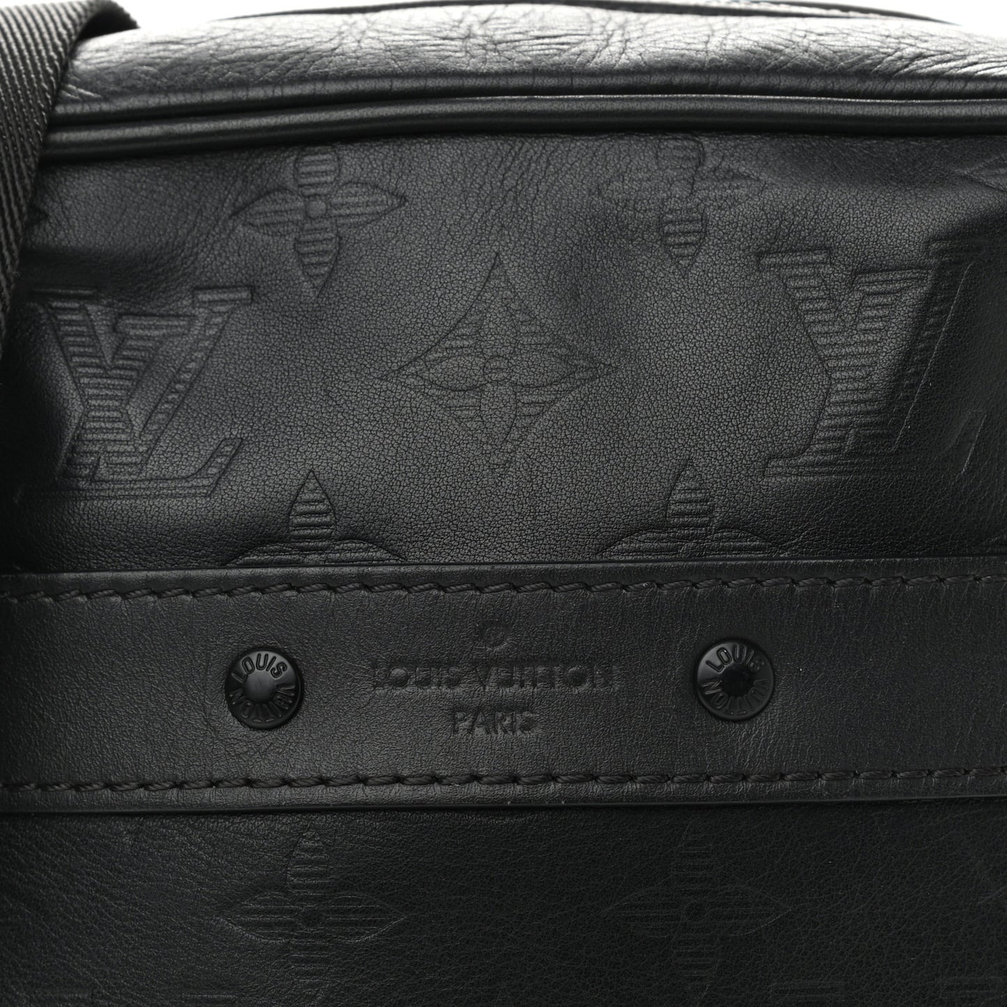 Calfskin Monogram Shadow Danube PM Black