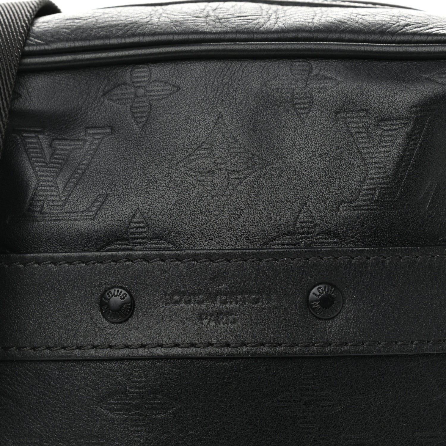 Louis Vuitton Calfskin Monogram Shadow Danube PM Black 8 of 10