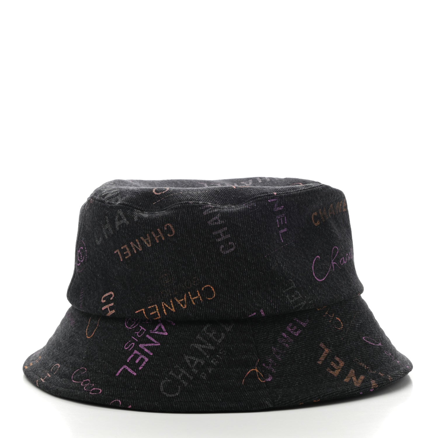 Chanel Denim Mood Cloche Bucket Hat M Black 6 of 8