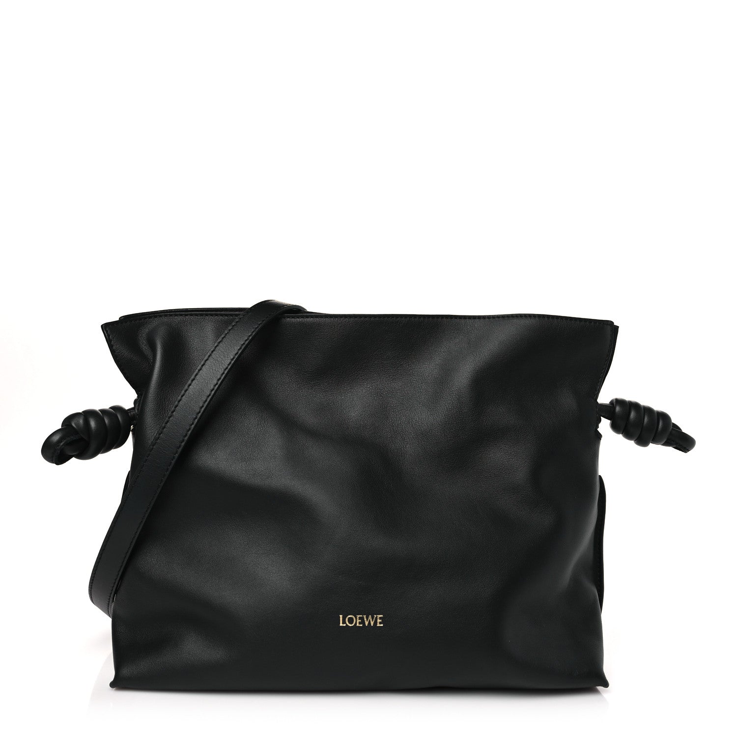 Loewe Nappa Flamenco Knot Clutch Black 1 of 10