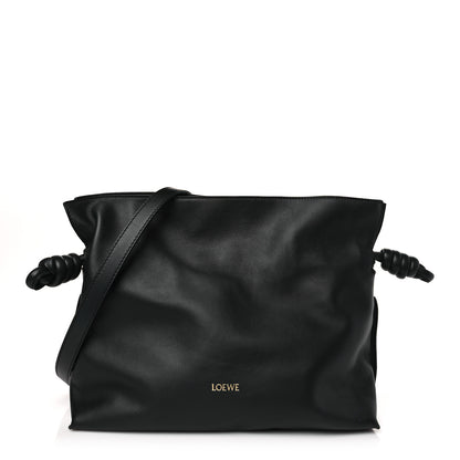 Loewe Nappa Flamenco Knot Clutch Black 1 of 10