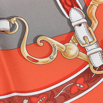 Hermes Silk Festival des Amazones Scarf 90 Rouge Etoupe Rouge H 3 of 4