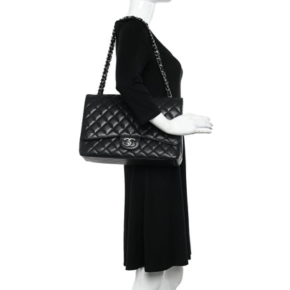Chanel Caviar Quilted Maxi Double Flap Black 2 of 14