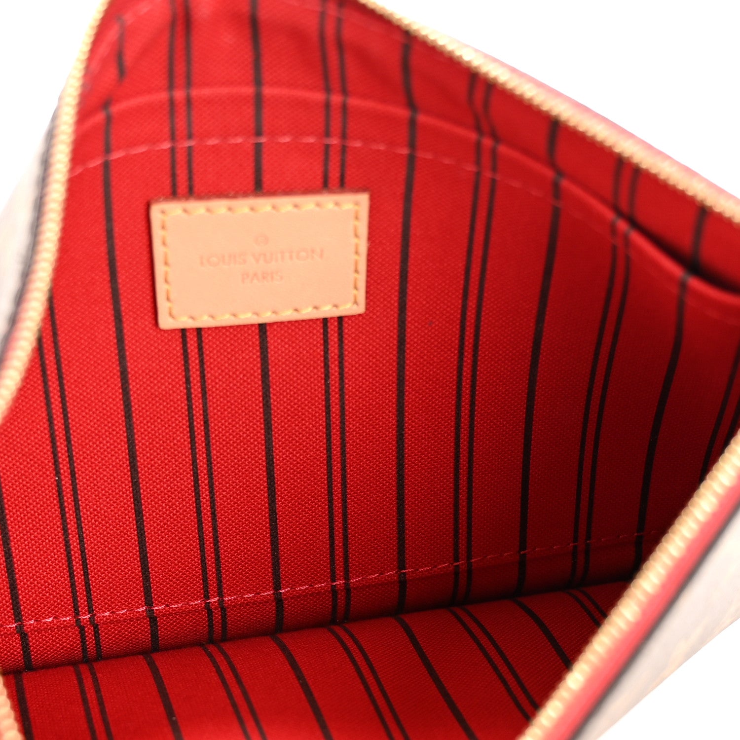 Louis Vuitton Monogram Neverfull MM GM Pochette Cherry 5 of 7