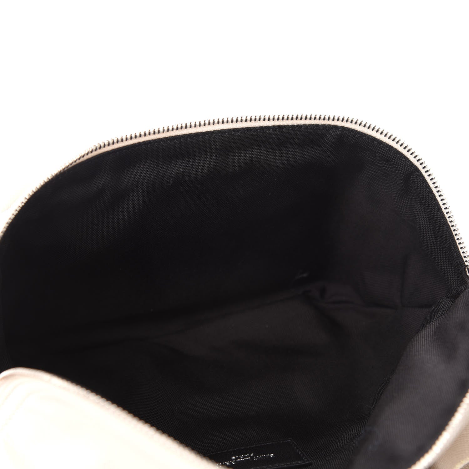 Saint Laurent Calfskin Ripstop Logo Body Belt Bag Crema Soft 5 of 9