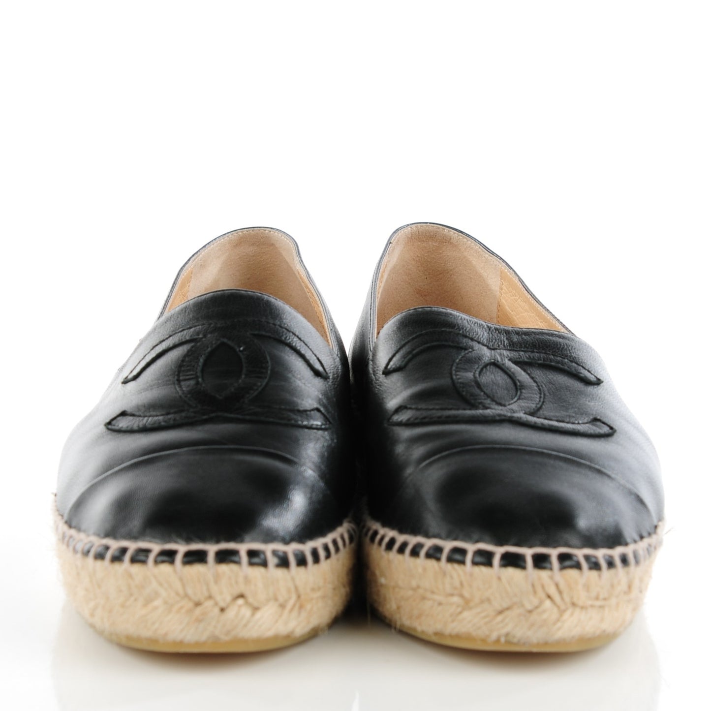Lambskin CC Espadrilles 39 Black