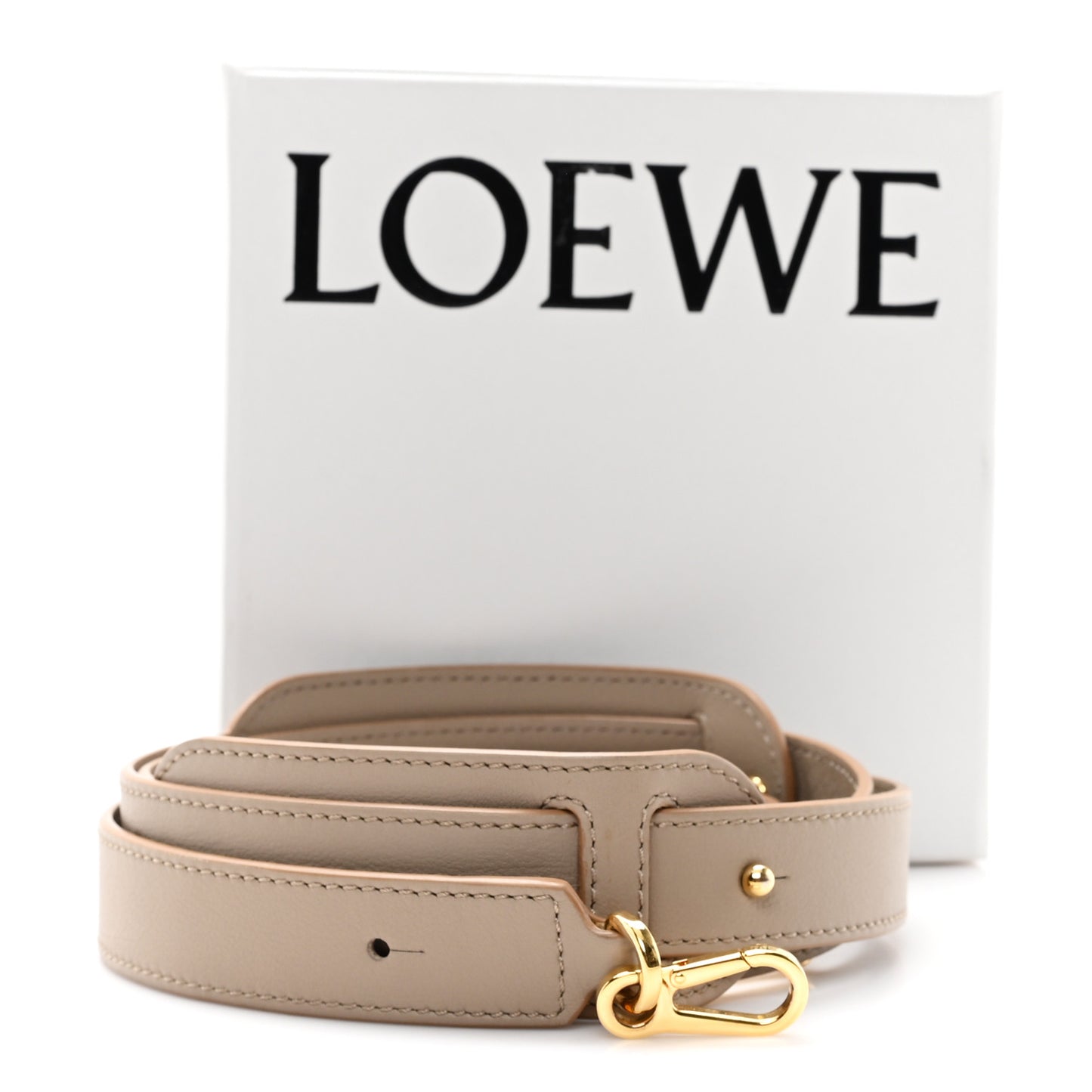 Satin Calfskin Pad Strap Sand