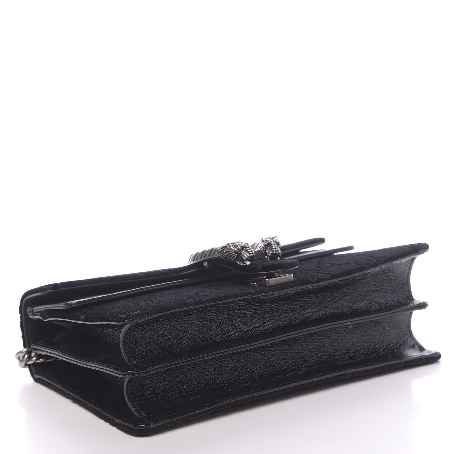 Gucci Velvet GG Monogram Small Dionysus Shoulder Bag Black 4 of 10