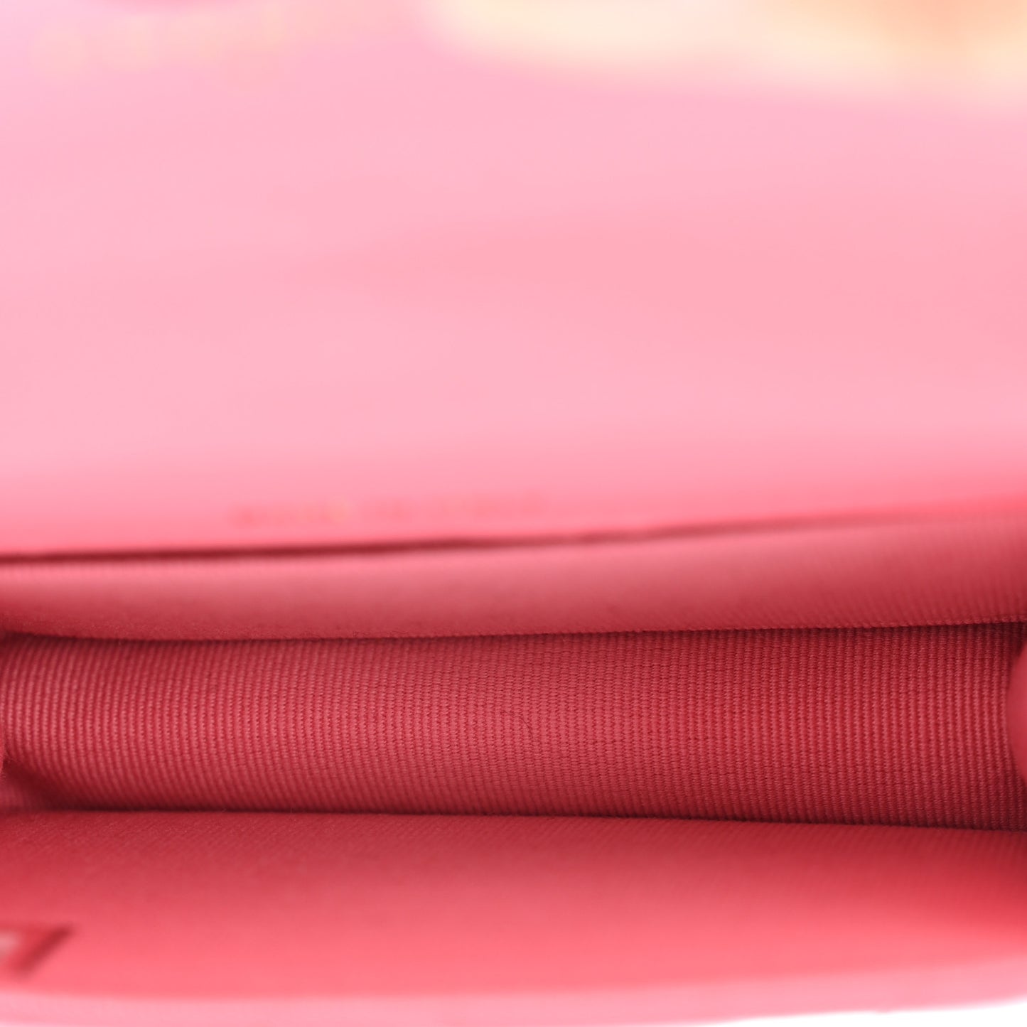 Lambskin Quilted CC Hook Card Holder Pink