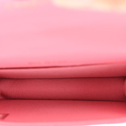 Chanel Lambskin Quilted CC Hook Card Holder Pink 5 of 10